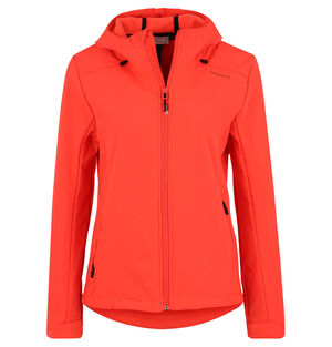 Softshelljacke "Joos", atmungsaktiv, wasserabweisend, Kinnschutz, für Damen, hellrot, Xl bei Karstadt Sports Online