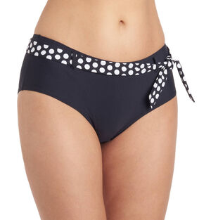 Bikini Hose, breiter Bund, gepunkteter Gürtel, schwarz, 36 bei Karstadt Sports Online