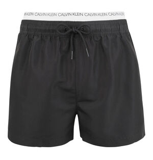 Badeshorts, Mesh-Innenslip, Label-Bund, Kordelzug, unifarben bei Karstadt Sports Online