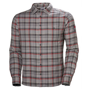 Herren Flannelshirt Quiet Shad, grau/rot, L bei Karstadt Sports Online