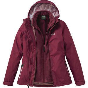 Damen Texpaore 3-In-1 Hardshell Doppeljacke Terrace, dunkelrot, XXL, , zoom bei Karstadt Sports Online