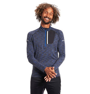 Laufshirt, Stehkragen, meliert, schnelltrocknend, Reflektoren, für Herren bei Karstadt Sports Online