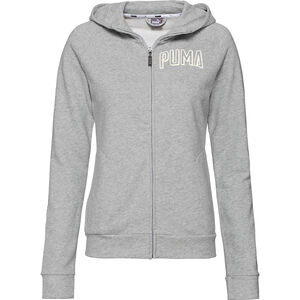 Damen Kapuzenjacke Athletics, hellgrau meliert, XL bei Karstadt Sports Online