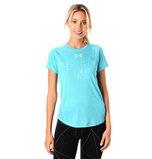 Laufshirt, Reflektor-Details, geruchshemmend, HeatGear®, für Damen, blau, S bei Karstadt Sports Online