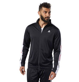 Herren Trainingsjacke Linear Logo, schwarz, M bei Karstadt Sports Online