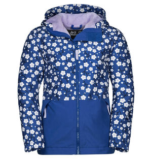Outdoorjacke "Snow Days Print", wasserdicht, für Kinder, blau/weiß, 92 bei Karstadt Sports Online