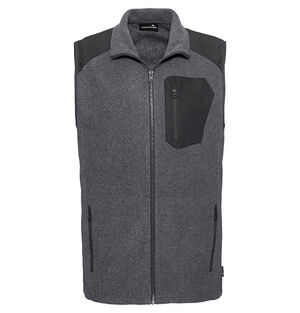 Fleeceweste, Klapp-Kragen, wärmend, Taschen, unifarben, für Herren bei Karstadt Sports Online