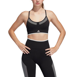 Damen Sport-BH All Me Primeknit FLW, schwarz/weiß, S bei Karstadt Sports Online