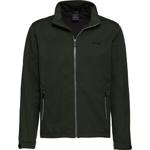 Softshelljacke, dreischichtig, winddicht, Fleece-Innenseite, Herren,  grün, S bei Karstadt Sports Online