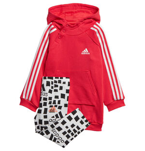 Hooded Kleid Set, uni, Print, für Babys, rot, 38 bei Karstadt Sports Online