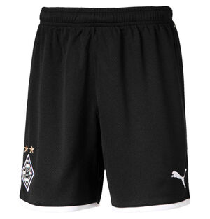 Borussia Mönchengladbach Shorts Home, 2019/20, für Kinder, schwarz, 128 bei Karstadt Sports Online