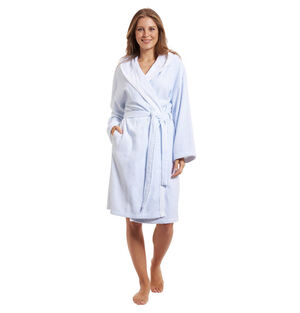 Bademantel, gestreift, mit Kapuze bei Karstadt Sports Online