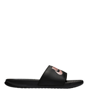 Badesandale "Benassi", für Damen, schwarz/rosa, 40 1/2 bei Karstadt Sports Online