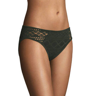 Bikini Hose, Spitzen-Optik, transparente Partien, unifarben bei Karstadt Sports Online