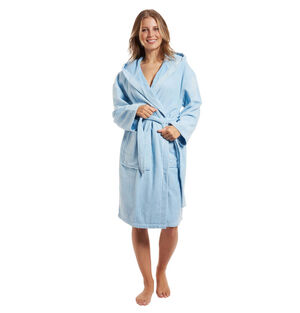Bademantel, Frotee, unifarben, mit Kapuze bei Karstadt Sports Online
