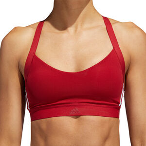 Damen Climalite Sport-BH All Me 3-Streifen, dunkelrot, M bei Karstadt Sports Online