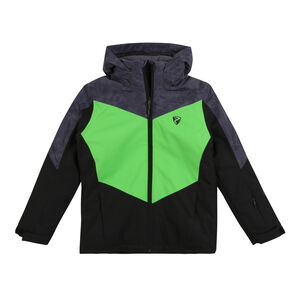 Skijacke "Avan", atmungsaktiv, wasserdicht, winddicht, Schneefang, für Kinder, schwarz/grün, 152 bei Karstadt Sports Online