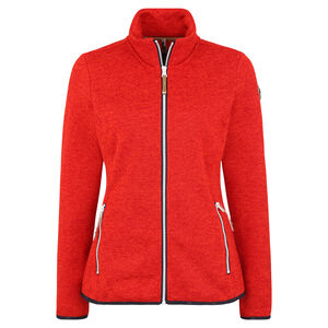 Fleecejacke "Abbyville", Flammgarn, Stehkragen, für Damen, korallenrot, S bei Karstadt Sports Online