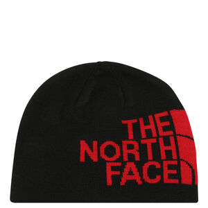 Mütze "Reversible TNF Banner Beanie", Strick, Beanie-Look, wendbar, Stickerei, schwarz/rot bei Karstadt Sports Online