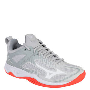 Handballschuhe Ghost Shadow, für Damen, hellgrau/orange, 39 bei Karstadt Sports Online