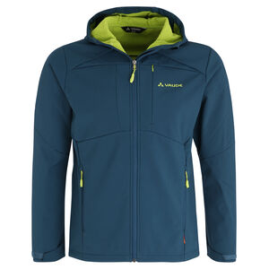 Softshelljacke "Miskanti", Kinnschutz, wasserabweisend, Kapuze, für Herren, blau/neongelb,  L bei Karstadt Sports Online