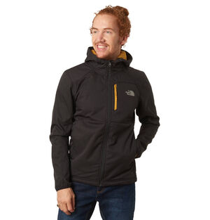 Herren Softshelljacke "Quest", Teddyfutter, Kapuze, schwarz, M bei Karstadt Sports Online