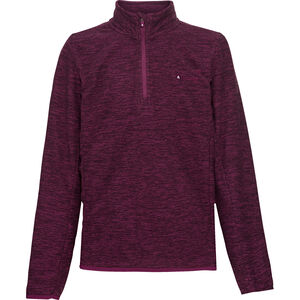 Kinder Fleeceshirt Half-Zip, aubergine, 12 bei Karstadt Sports Online