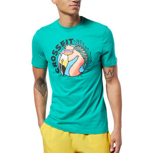 Herren T-ShirtReebok CrossFit® Funky Flamingo, türkis, L bei Karstadt Sports Online