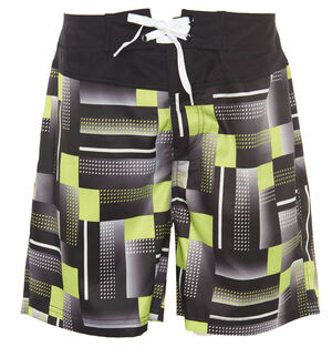 Badeshorts, geometrisches Design, dekorativer Verschluss bei Karstadt Sports Online