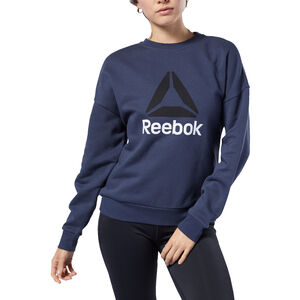 Damen Langarmshirt Workout Ready Big Logo Cover-Up, navy, L bei Karstadt Sports Online