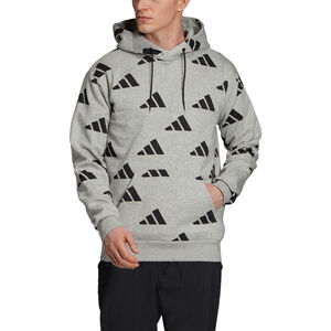 Herren Hoodie Athletics Pack Allover, grau, M bei Karstadt Sports Online