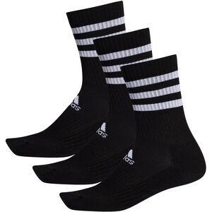 Herren Sportsocke 3-Stripes Cush, 3er-Set, schwarz/grau, S bei Karstadt Sports Online