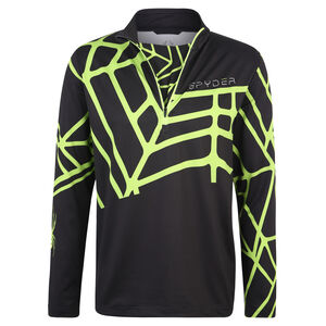 Ski-Shirt "Vital", schnelltrocknend, kurzer Reißverschluss, schwarz-neongelb, XL bei Karstadt Sports Online