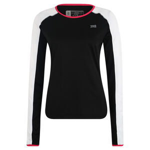Langarmshirt "Adaine", Langarm, Raglanärmel, Reflektoren, für Damen, schwarz/weiß, 42 bei Karstadt Sports Online