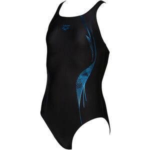 Mädchen Sport Badeanzug Slinky, schwarz/blau, 128 bei Karstadt Sports Online