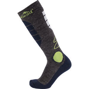 Skisocke "Basic Wolle", grau/neongelb, 43-46 bei Karstadt Sports Online
