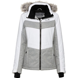 Damen Skijacke, weiß/grau, 36 bei Karstadt Sports Online