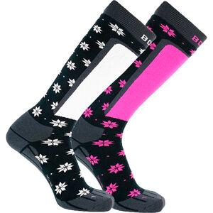 Skisocken 2er-Pack, für Damen, schwarz/pink/weiß, 39-42 bei Karstadt Sports Online