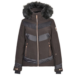 Skijacke "Calibria", atmungsaktiv, wasserabweisend, abzippbare Kapuze, für Damen, schwarz, 44 bei Karstadt Sports Online