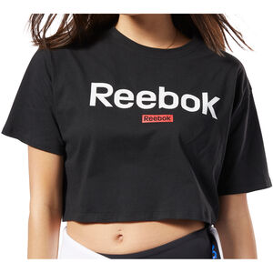 Cropped T-Shirt, locker, für Damen, schwarz, S bei Karstadt Sports Online