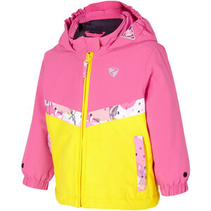 Skijacke "Amai", wasserdicht, winddicht, atmungsaktiv, Kapuze, für Kinder, pink/gelb, 98 bei Karstadt Sports Online