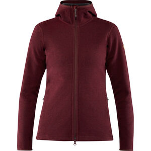 Strickjacke "High Coast", Polyester-Mesh-Futter, Kapuze, für Damen, bordeaux, M bei Karstadt Sports Online