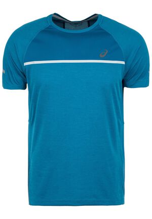 Laufshirt, feuchtigkeitsregulierend, Logo-Print, reflektierende Details, für Herren, blau, S bei Karstadt Sports Online