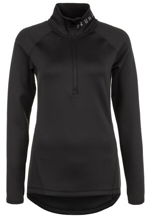 ColdGear® Laufshirt, Langarm, wärmend, temperaturausgleichend, 1/2 Zip, für Damen, schwarz, S bei Karstadt Sports Online