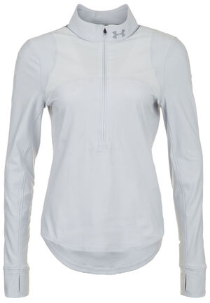 Langarmshirt "Qualifier" schnelltrocknend, Reflektoren, für Damen, hellgrau, M bei Karstadt Sports Online