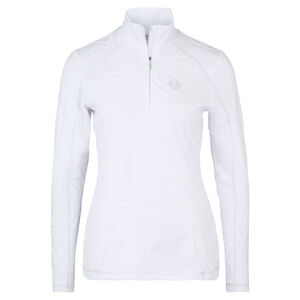 Langarmshirt "Bergy", Struktur-Muster, Ziernähte, für Damen, weiß, 42 bei Karstadt Sports Online
