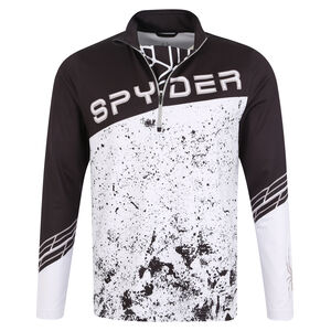 Langarmshirt "Mandate", atmungsaktiv, elastisch, Stehkragen, Kinnschutz, für Herren, schwarz/weiß, XL bei Karstadt Sports Online