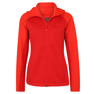Fleecejacke "Lindau", Kapuze, meliert, für Damen, rot, 38 bei Karstadt Sports Online