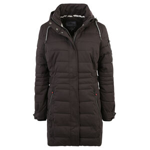 Skijacke, gesteppt, abnehmbare Kapuze, Kinnschutz, unifarben, für Damen, schwarz, 40 bei Karstadt Sports Online