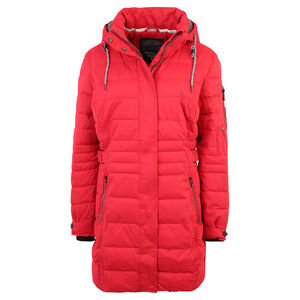 Skijacke, gesteppt, abnehmbare Kapuze, Kinnschutz, unifarben, für Damen, rot, 36 bei Karstadt Sports Online